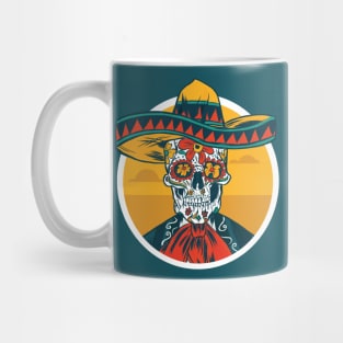 Day of the Dead Mexican Mariachi Vaquero // Dia de los Muertos Sugar Skull Mug